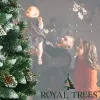 CT0191 Keinotekoinen joulukuusi 220 cm Premium Royal Trees, luminen timanttimänty käpyillä