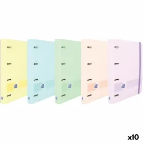 Ring binder Oxford LIVE & GO Multicolour A4+ (10 Units)