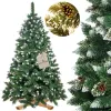 Mākslīgā Ziemassvētku eglīte premium Royal Trees Springos CT0190 180 cm sniegota dimanta priede ar čiekuriem