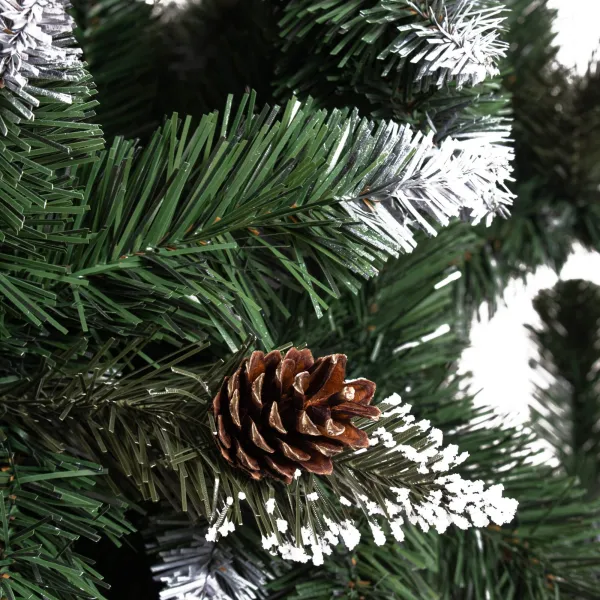 einotekoinen joulukuusi 180 cm premium Royal Trees Springos CT0190, luminen timanttimänty käpyillä
