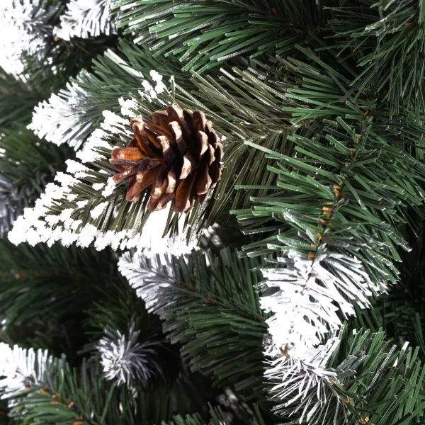 einotekoinen joulukuusi 180 cm premium Royal Trees Springos CT0190, luminen timanttimänty käpyillä