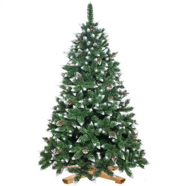 Kunstlik jõulupuu 180 cm premium Royal Trees Springos CT0190, lumine teemantmänd käbidega