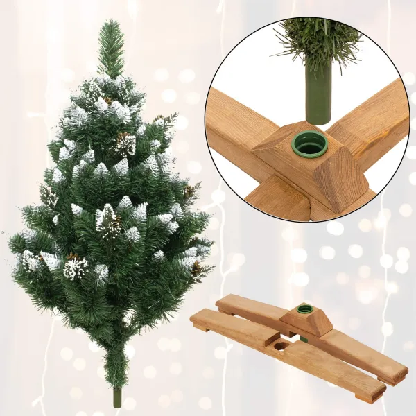 Keinotekoinen joulukuusi Premium Royal Trees Springos CT0189 150 cm luminen timanttimänty käpyillä