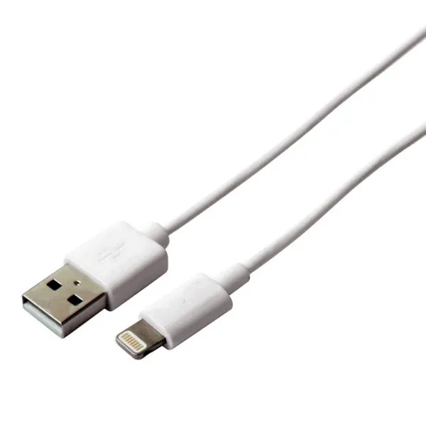 USB - Lightning kabelis KSIX Apple-compatible Balta
