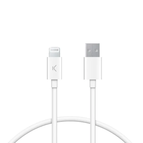 USB-kaabel KSIX Valge 1 m