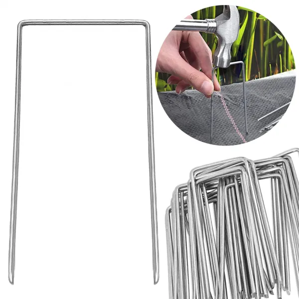 Tapas-enkuri agroplēves un sietu stiprināšanai Springos GA0037 15x7 cm
