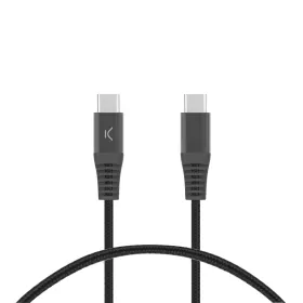 USB-kaabel KSIX Must 1 m