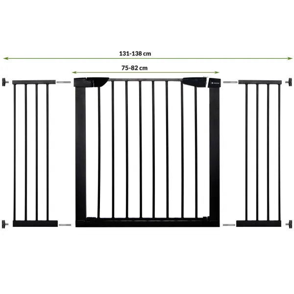 Защитные ворота Springos SG0002CC 75-138 см, черные