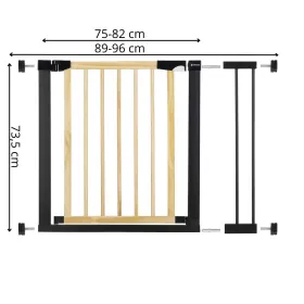 Stair safety gate Springos SG0012B 75-96 cm