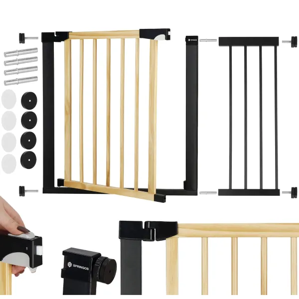Лестничные защитные ворота Springos SG0012C 75-110 см