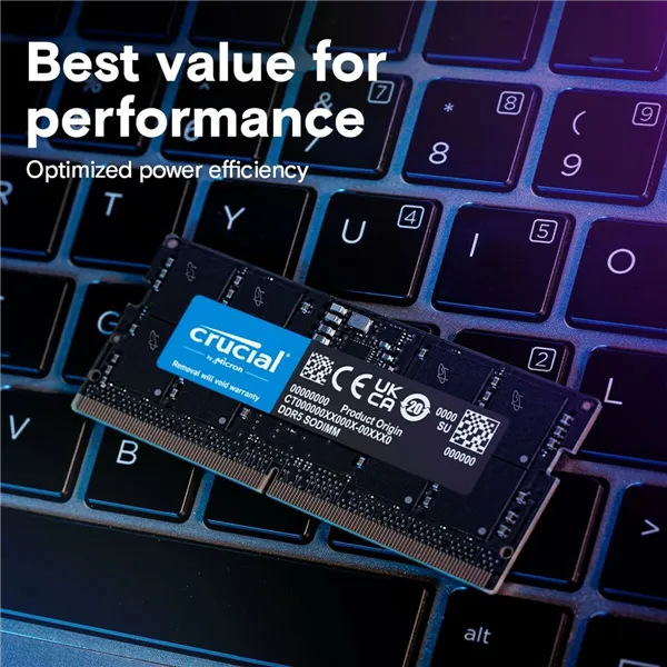 RAM Memory Crucial CT32G56C46S5 32 GB DDR5 5600 MHz CL46