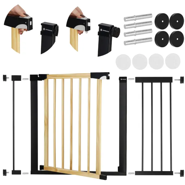 Laiptų apsauginiai vartai Springos SG0012AC 75-117 cm