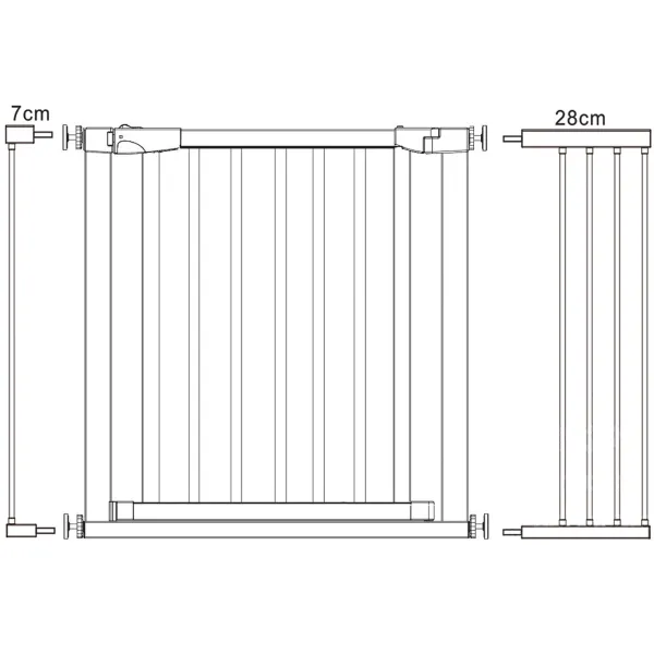 Trepi turvavärav Springos SG0012AC 75-117 cm