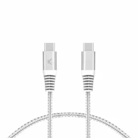 USB-C - USB-C Kaabel KSIX Valge