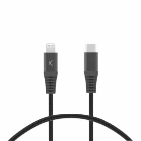 USB-C uz Lightning Kabelis KSIX Melns
