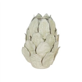 Vase Green Ceramic Sheets 17,5 x 17,5 x 25,5 cm