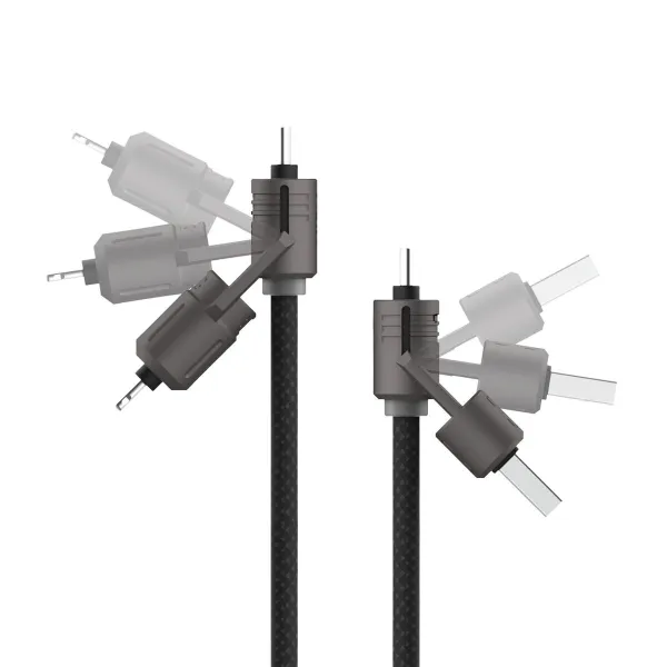 USB-kaabel KSIX Must 1 m