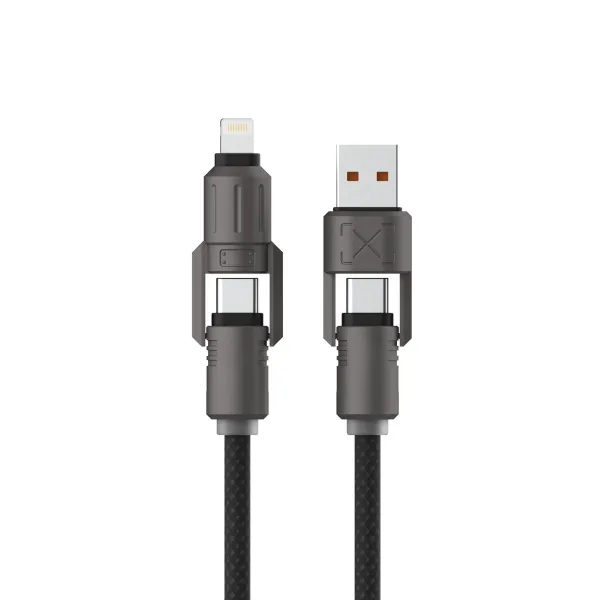 USB Kabelis KSIX Melns 1 m
