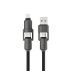 USB laidas KSIX Juoda 1 m