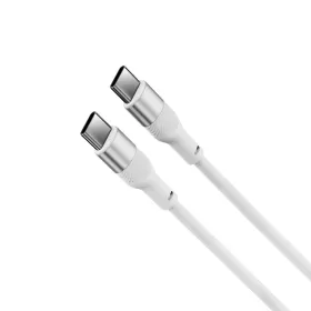 USB Cable KSIX White 1 m