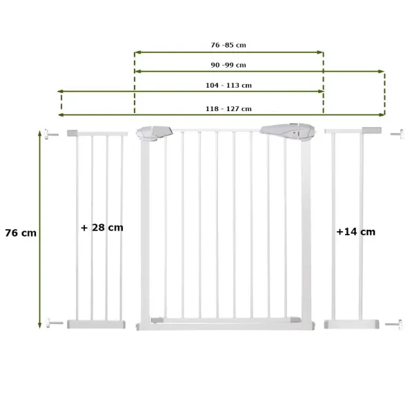 Safety barrier Springos SG0001AB 118-127cm