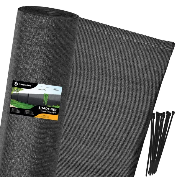 Varjostinverkko Springos SN0049 65g/m2 1,5x50 m antrasiitti