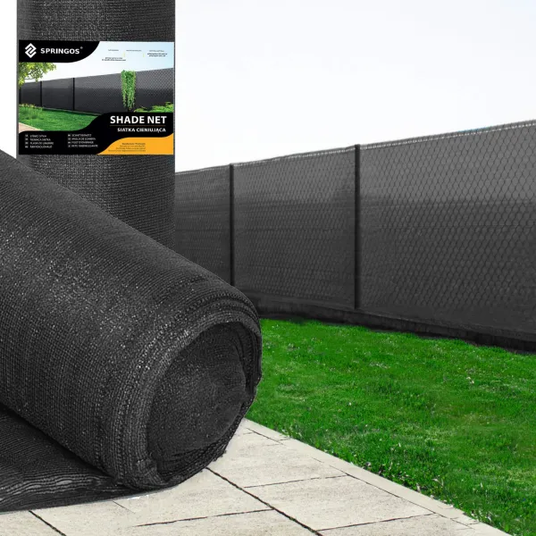 Shading net Springos SN0049 65g/m2 1,5x50 m anthracite