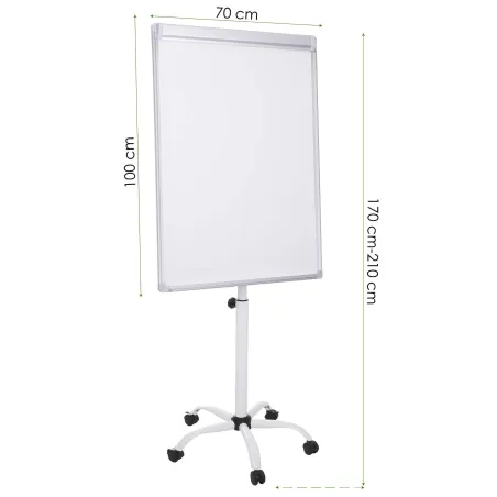 Flipchart magneettitaulu Springos MB0008, kuivapyyhittävä, 101x72 cm