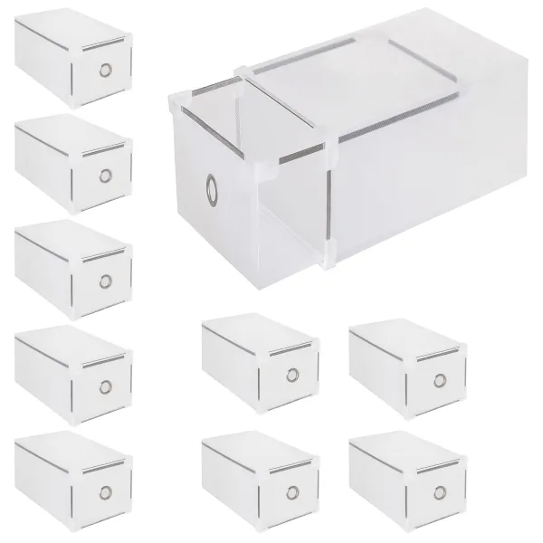 Kurpju kaste ar atvilktni Springos HA3002, 28x18x18 cm, caurspīdīgs organizators