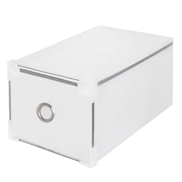 Batų dėžė su stalčiumi Springos HA3002, 28x18x18 cm, permatomas organizatorius