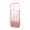 Karl Lagerfeld Liquid Glitter Big Logo Case - Case for iPhone 14 Pro (Pink)