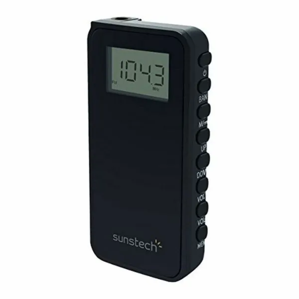 Transistorraadio Sunstech RPD23BK Must