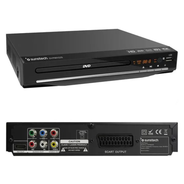 DVD-mängija Sunstech DVPMH225 Must