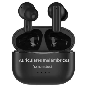 Bluetooth ausinės Sunstech WAVEPODSONEBK Juoda