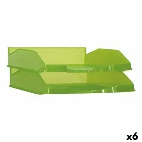 Filing Tray Archivo 2000 Green A4 Sheet Plastic (6 Units)