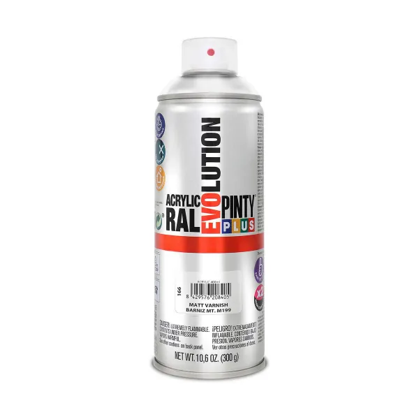 Lakkaspray Pintyplus Evolution M199 400 ml Matta Väritön
