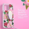 Rifle Paper Clear MagSafe - Case decorated in gold for iPhone 14 Pro Max (Rose Garden)