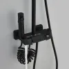 Dušikolonn Fontastock Must Roostevaba teras ABS Plastmass
