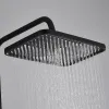 Dušikolonn Fontastock Must Roostevaba teras ABS Plastmass