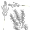 Christmas Branch Leaf Artificial Decoration for Wreath Silver 47 cm