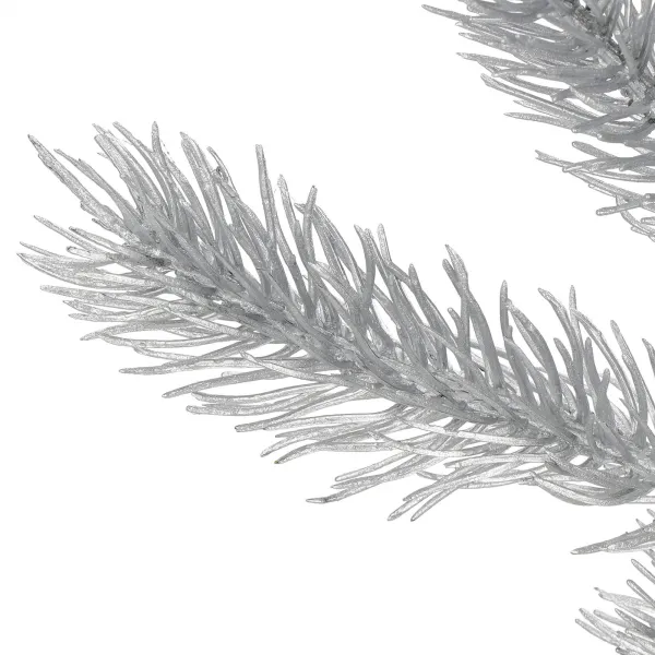 Christmas Branch Leaf Artificial Decoration for Wreath Silver 47 cm