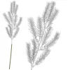 Christmas Branch Leaf Artificial Decoration for Wreath Silver 47 cm