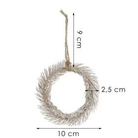 Christmas Tree Hanging Decoration Mini Wreath Springos CA1209, 10 cm