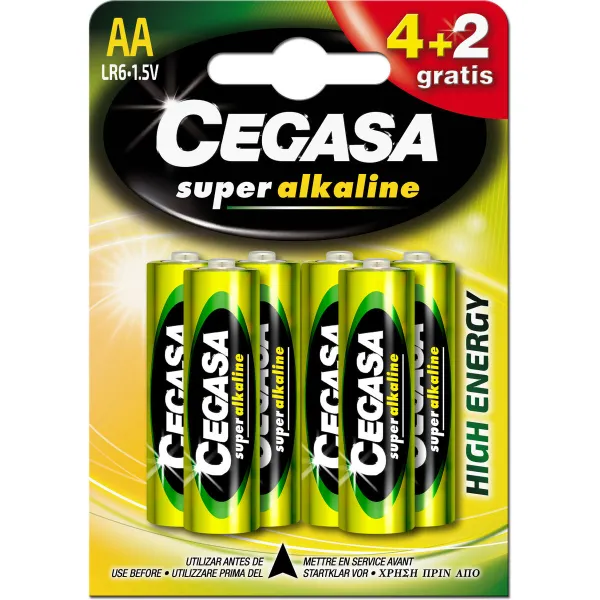 Baterijas Cegasa LR06 1,5 V (4 gb.)