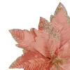 Petlemma täht, kunstlill poinsettia Springos CA1259 29 cm roosa, brokaadi ja litritega