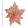 Petlemma täht, kunstlill poinsettia Springos CA1259 29 cm roosa, brokaadi ja litritega