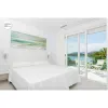 Bedding set Hosteline IRIS PREMIUM White Single