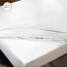 Sovitettu pohja-arkki Hosteline IRIS PREMIUM Valkoinen Sänky 150