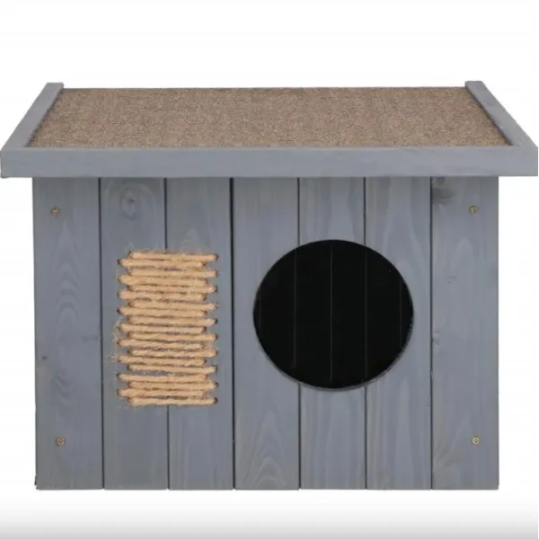 Kaķu māja Springos CH001 pelēka