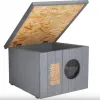 Kaķu māja Springos CH001 pelēka